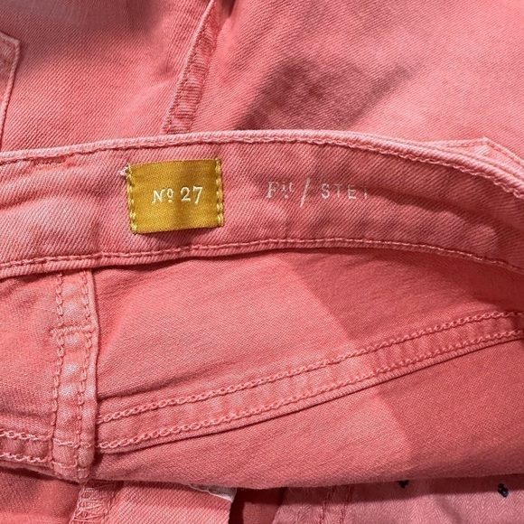 Anthropologie Pilcro & the letterpress Fit/Stet Denim Salmon Color Shorts Sz 27 - Picture 5 of 8